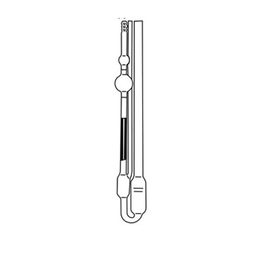 1834A Model DIN Ubbelohde Capillary Viscometer ISO3105, DIN 51562 PArt 1, BS 188, NFT 60-100.(290mm Length)