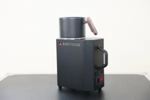 SANTOKER Cube10 100g Hot Aircoffe Roaster Machine TKA Small Bluetooth Smart Coffe Roasting Machine