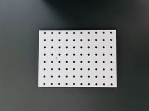 Hiện đại trắng 60x60 Acoustic gạch Trần 9.5 mét giá đục lỗ PVC cho khách sạn nội thất tấm thạch cao Panel tường trong Trinidad - Product Image 5