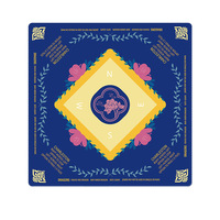 Tapis de Mahjong Rose Personnalisé sur Mesure pour une seule face, Tapis de Table de Mahjong en Caoutchouc Luxueux pour Échecs, Jeux de Divertissement et de Détente