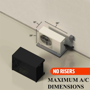 YOD HVAC Tools – Cache-<span class=keywords><strong>climatiseur</strong></span> métallique amélioré pour mini-split et unité extérieure, idéal pour entrepreneurs et hangars - Product Image 2