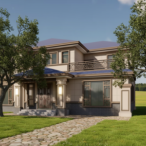 Nuevo Modelo de Casa Modular de Rápido Montaje, Estructura de Acero Ligero de 2 Pisos, Moderna y Lujosa - Product Image 1