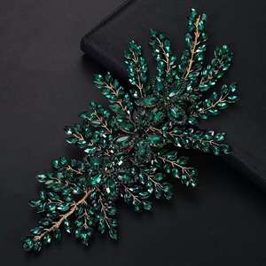 Vendite calde strass 3D Appliques abiti da festa neri con strass 3D filo lavoro cucito-On tecniche per borse indumenti scarpe - Product Image 5