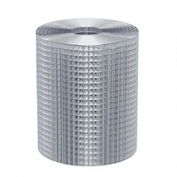 Kawat Jaring Las Galvanis Celup Panas Dynabyte China Hardware Cloth 1/2 Inci 48x100 kaki 19 Gauge Tahan Karat/Korosi