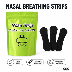 Bandes nasales HLK noires sans médicament, oxygénantes, à forte adhérence, respirantes, en tissu non tissé, CE, OEM, ODM, étiquette privée, logo personnalisé - Product Image 1
