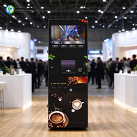 Distributeur automatique de café multi-langues pour les halls d'arrivée et de départ des aéroports