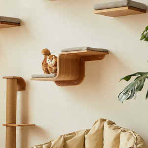 Gran oferta, marco <span class=keywords><strong>de</strong></span> escalada para gatos <span class=keywords><strong>de</strong></span> madera, juego felino montado en la pared, Paraíso, ahorro <span class=keywords><strong>de</strong></span> espacio, árbol divertido para gatos, embalaje <span class=keywords><strong>de</strong></span> cartón - Product Image 3