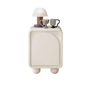 Comodino moderno stile semplice per bambini comodino in legno massello camera da letto stile crema bianco piccolo portaoggetti WH10 - Product Image 6