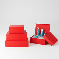 Dossiers cadeaux en papier kraft écologiques de luxe haut de gamme personnalisés, fermeture magnétique à double porte, couverture rabattable, revêtement UV