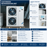 Unidad de Refrigeración Copeland para Sistema de Refrigeración de Almacenes de Cadena de Frío para Proyectos de Almacenamiento Frigorífico Industrial