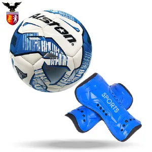 BSCI/SEDEX/ISO9001 tamaño 5 pelota de fútbol y pierna traje de manga de espinillera