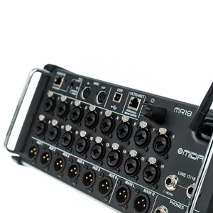 Midas MR18 Digitaler Mixer mit Midas Mikrofon Vorverstärker 18-Kanal Pa-Soundsystem Audio-Konsole