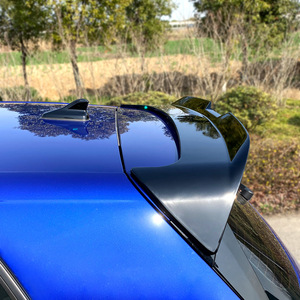 Volkswagen Golf 8 Rear Bumper Spoiler Piano Black Carbon Fiber ABS <b>Wing</b> Shaped 2020+ - Product Image 2