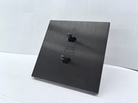 Module de panneau intelligent pour maison connectée, interrupteur à bascule rétro en métal KNX à 2 touches, pour villa et appartement