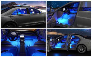יצרן oem יצרן מותאם אישית rgb דינמי תאורה פנימית <span class=keywords><strong>4</strong></span> ב 1 אווירה אווירה הוביל ערכת אור לרכב - Product Image 6