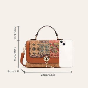 Bolso de <span class=keywords><strong>Hombro</strong></span> de Corcho Vintage al por Mayor, Impermeable, Antiarañazos, para <span class=keywords><strong>Mujer</strong></span>, Estilo Bohemio, para el Día a Día, Bolso de Moda - Product Image 5