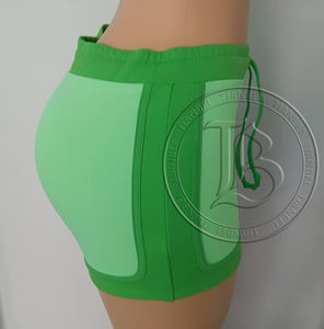 가을 3 피스 액티브웨어 세트 운동복 맞춤 스트리트웨어 대비 색상 스포츠 브라렛 탑 재킷 및 여성용 레깅스 세트 - Product Image 5