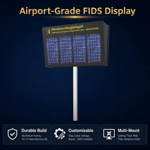 Display LCD Video Wall di Grandi Dimensioni <span class=keywords><strong>con</strong></span> Opzione di Montaggio a Pavimento o a Parete per Tabelloni di Arrivo e Partenza Aeroportuali - Product Image 3