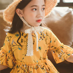 Nuevos Productos, Vestidos Elegantes con Estampado Floral para Niñas, Compra Directa de China - Product Image 3