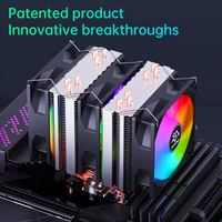 SNOWMAN MX6 double tour CPU refroidissement dissipateur thermique 6 caloducs ventilateurs refroidisseur d'air pour Intel LGA 1700 1200 115x1366 AM5 AM4