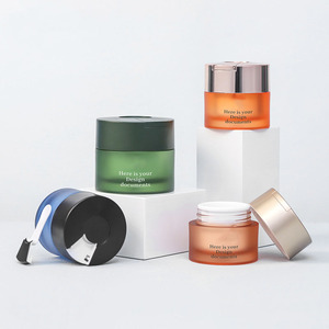 Pot de crème pour les yeux, contenant de crème pour le visage avec cuillère, capacité personnalisée, emballage pour soins de la peau, pot cosmétique vide rechargeable, personnalisable - Product Image 4