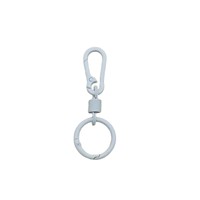 Mousqueton porte-clés en métal couleur bonbon avec clip à ressort, accessoire DIY pour bijoux, sacs et poupées ; Matériau artisanal sportif fait main