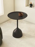 Meuble de salon et chambre à coucher moderne, convertible, en acier, écologique, facile à nettoyer, de luxe léger, rond