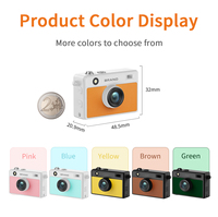 Mini Cámara Digital DC35S 5MP 1080P 30FPS 68 °   Cámara de Bolsillo Gran Angular con Estuche Desmontable y Ranura para Tarjeta MicroSD