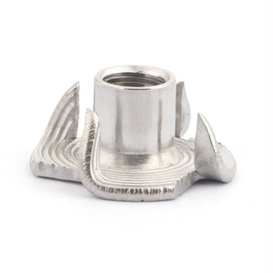 Chế Biến Gỗ Xây Dựng Màu Xanh Kẽm Mạ 4 Prong Thép Không Gỉ Chủ Đề Chèn T-Nuts Cho Gỗ - Product Image 6