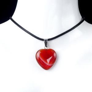 Colgante de Corazón de 2cm de <span class=keywords><strong>Cuarzo</strong></span> Amatista Natural Pulido, Piedra Curativa de Materiales Mixtos, para Regalo DIY, Venta al por Mayor - Product Image 4