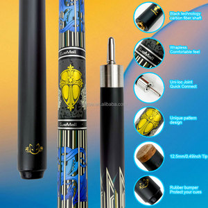 CueMall 58" Fiberglass Pool Cue, Professional Billiard Stick, 12.5mm 4-Layer Tip, Low Deflection Shaft for Accurate Shooting - Product Image 4