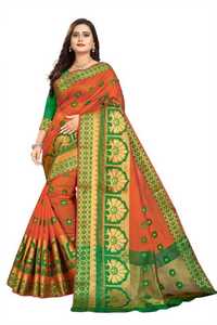 Kanjivaram seda Sari alfanumero - Product Image 3