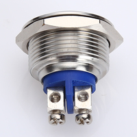 ONPOW 16mm push button micro switch ( GQ16B-10/S) CE, RoHS Stainless steel