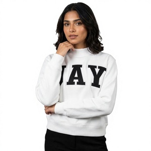 Sweat-shirt à col rond Jay en coton blanc French Terry, coupe classique, pull décontracté pour homme, style automne - Product Image 5