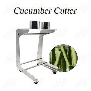 Machine à découper les concombres manuelle professionnelle en acier inoxydable, trancheuse à carottes pour la préparation de sushis - Product Image 1