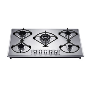<b>Portable</b> 4-Burner Gas Hob Cooktop Kitchen <b>Cooker</b> with Glass Top <b>Electric</b>/Battery Operated for Outdoor Use - Product Image 4
