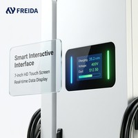 Nuevo Cargador Rápido para Vehículos Eléctricos con Enfriamiento Líquido de 240kW, CCS2 GB/T, Doble Conector, OCPP 1.6/2.0 para Estaciones de Carga Comerciales