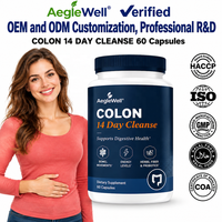 Kapsul Pembersih Usus 14 Hari OEM ODM Colon Herbal Fiber Probiotic Complex Mendukung Kesehatan Pencernaan, Pergerakan Usus, dan Tingkat Energi