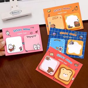 Creative Stationery Supplier's Cartoon Cute School Sticky Notes Kids-Friendly Loose Leaf <b>Paper</b> Memo <b>Pads</b> - Product Image 4