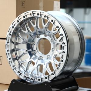 HTOR 16 17 18 19 20 pulgadas ruedas plateadas Beadlock 8 agujeros 8x165,1 8x170 4x4 ruedas forjadas todoterreno para RAM 2500 3500 F250 F350 - Product Image 2