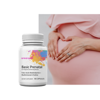 Greenpie Capsules Prénatales Essentielles Acide Folique Multivitamines Multiminéraux Choline Femmes Enceintes Allaitantes OEM Marque Privée