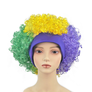 วิกผมสีทีมชาติพรีเมียม 130 กรัม วิกผมแฟนคลับที่สวมใส่สบายสำหรับงานฟุตบอล เชียร์ในสนาม และงานปาร์ตี้คอสเพลย์ - Product Image 5