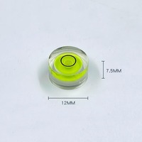 Niveau à bulle circulaire universel de 12 mm, niveau à bulle rond avec dos adhésif pour équipement OEM