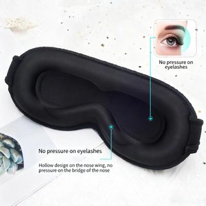 3D Verdunkelungs-Augenmaske mit Hohlnasenöffnung, Druckfrei, Atmungsaktiv, Integrierte Tiefschlaf-Schutzmaske vom Hersteller - Product Image 1