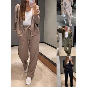 Conjunto de 2 Piezas de Moda para Mujer, Pantalones y Chaqueta Deportiva Informal, Nueva Colección Otoño-Invierno, Gran Venta - Product Image 6