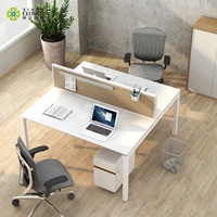 Bureau au design moderne Poste de travail pour plusieurs personnes Mobilier de bureau en métal Foshan
