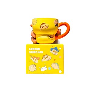 แก้วเซรามิคลายการ์ตูนเครยอนชินจังพร้อมหูจับ สำหรับเด็ก ของขวัญแก้วเดี่ยว ฤดูใบไม้ผลิ 2025 - Product Image 1