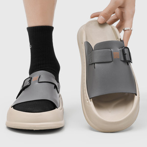 Nouvelles sandales à semelle épaisse pour hommes 2026 - Tongs d'été à bout ouvert et semelle épaisse pour la plage et les loisirs - Product Image 3