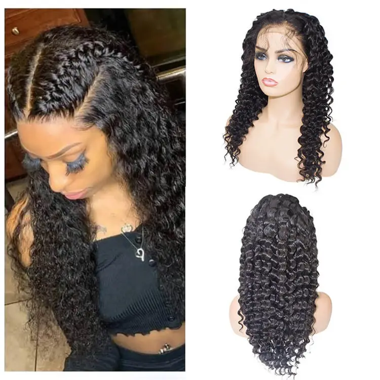 Perruque Full Lace Wig brésilienne 13x6, perruque naturelle, cheveux vierges, alignée, HD, vente en gros,