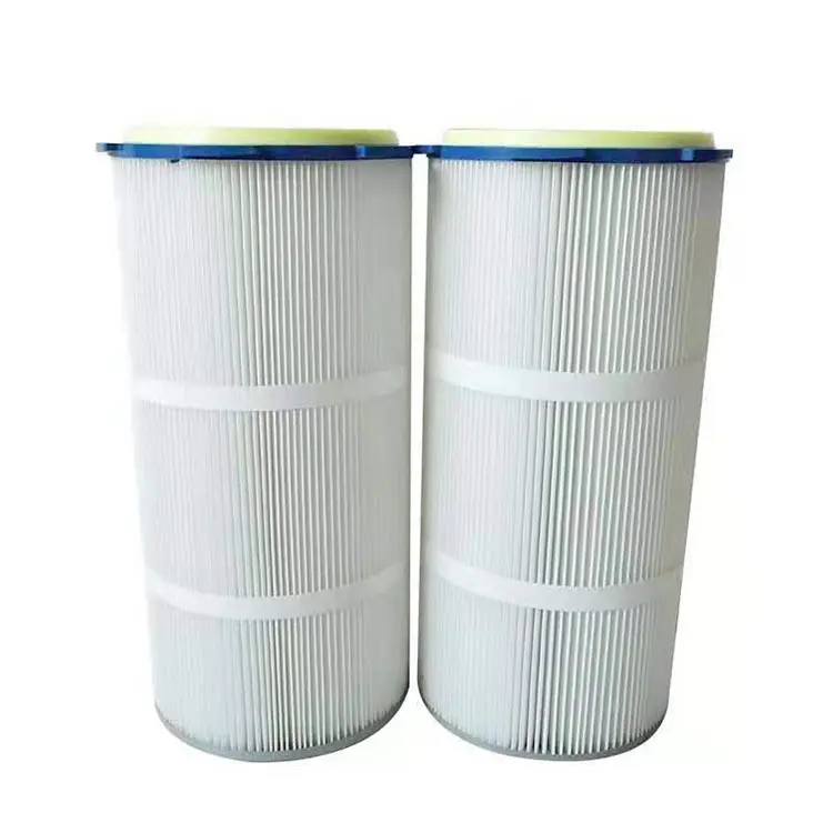 एयर फिल्टर कारतूस भरा पेपर धूल संग्रह औद्योगिक फ़िल्टर चक्रवात पॉलिएस्टर सेल्युलोज एयर फिल्टर तत्व